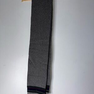 Polo Ralph Lauren Merino Wool Gary Herringbone Gray Winter Scarf